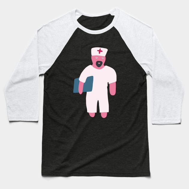 Male Nurse Baseball T-Shirt by isstgeschichte